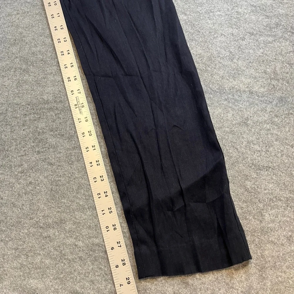 Express Men Slim Fit Linen Blend Navy Blue Dress Pant 34x32 Professional Wedding